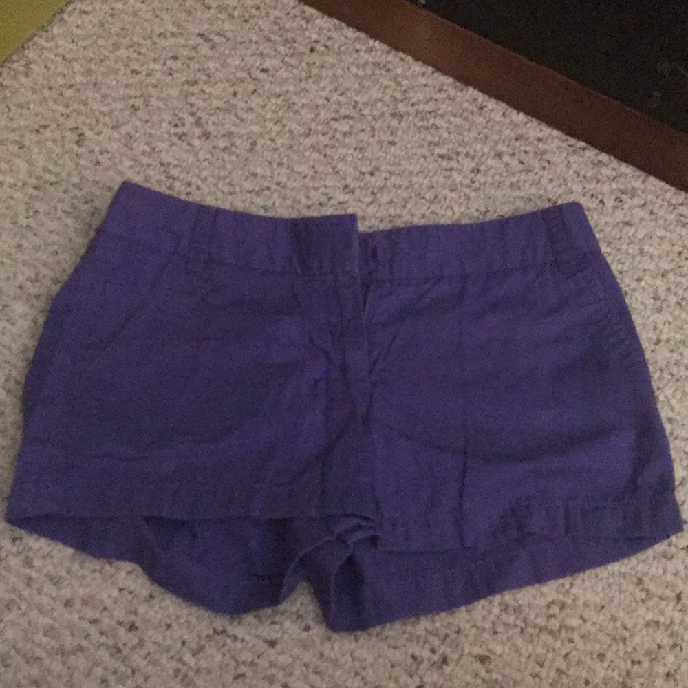 J Crew purple shorts